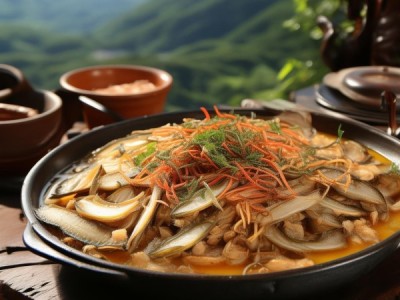 郴州山野菜新篇章，腊肉蒸高山荷花鱼，传统与现代美食交融