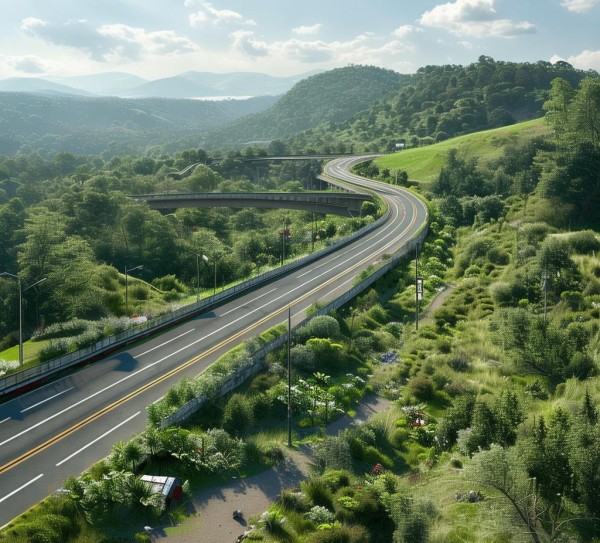 生态环境脆弱区公路改扩建景观规划与设计指南，打造和谐生态新景观蓝图,生态环境脆弱区公路改扩建景观规划与设计指南，打造和谐生态新景观蓝图,2,2023,第1张